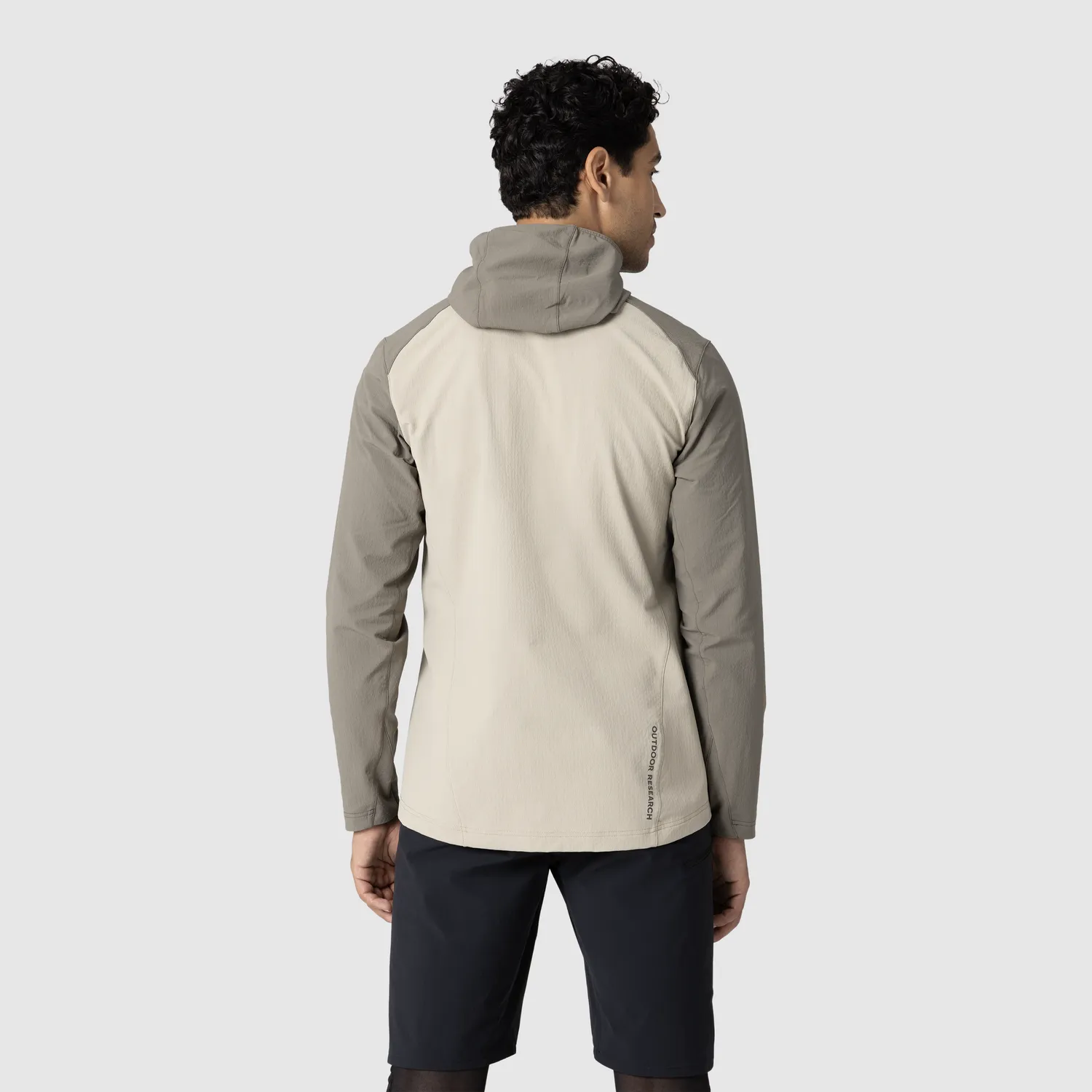 Outdoor Research Freewheel MTB Half Zip sykkelhettegenser herre Pro Khaki/Gravel