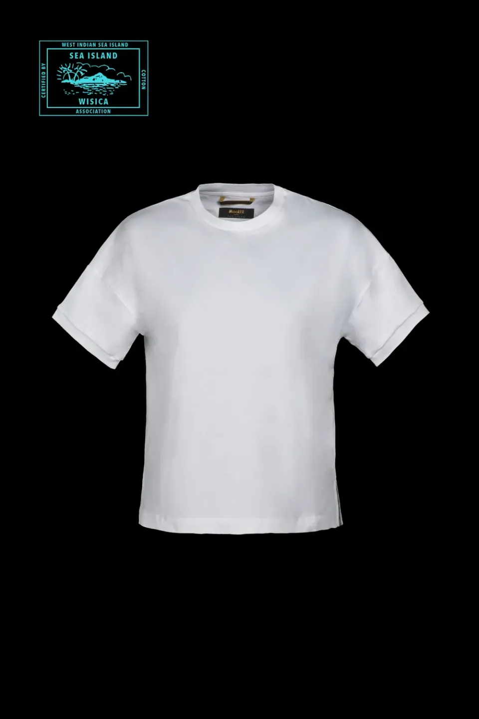 Mooer LIGEA-SI8 T-skjorte, Kingstone White – Sea Island-bomull