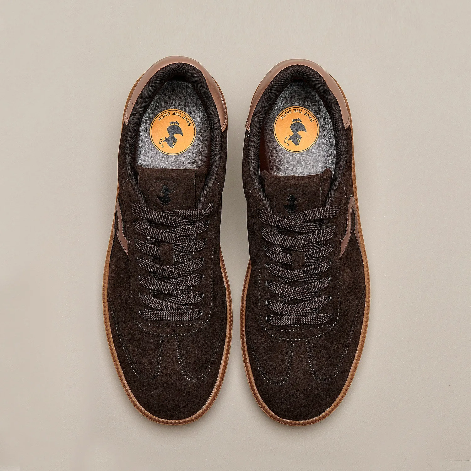 Save The Duck Gale sneakers herre mørk brun dyrefri