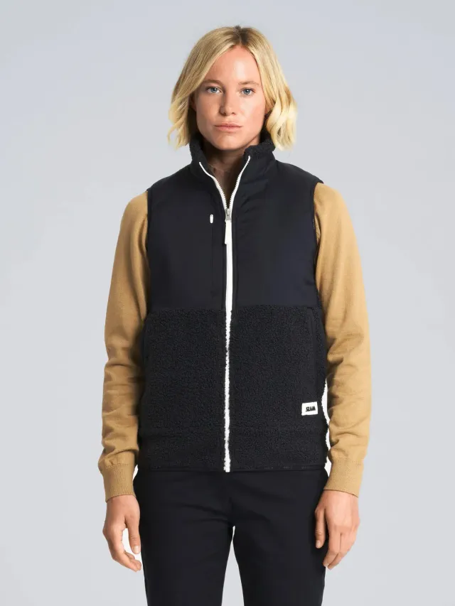Slam Altura WS Vest fleecevest dame Dark Navy