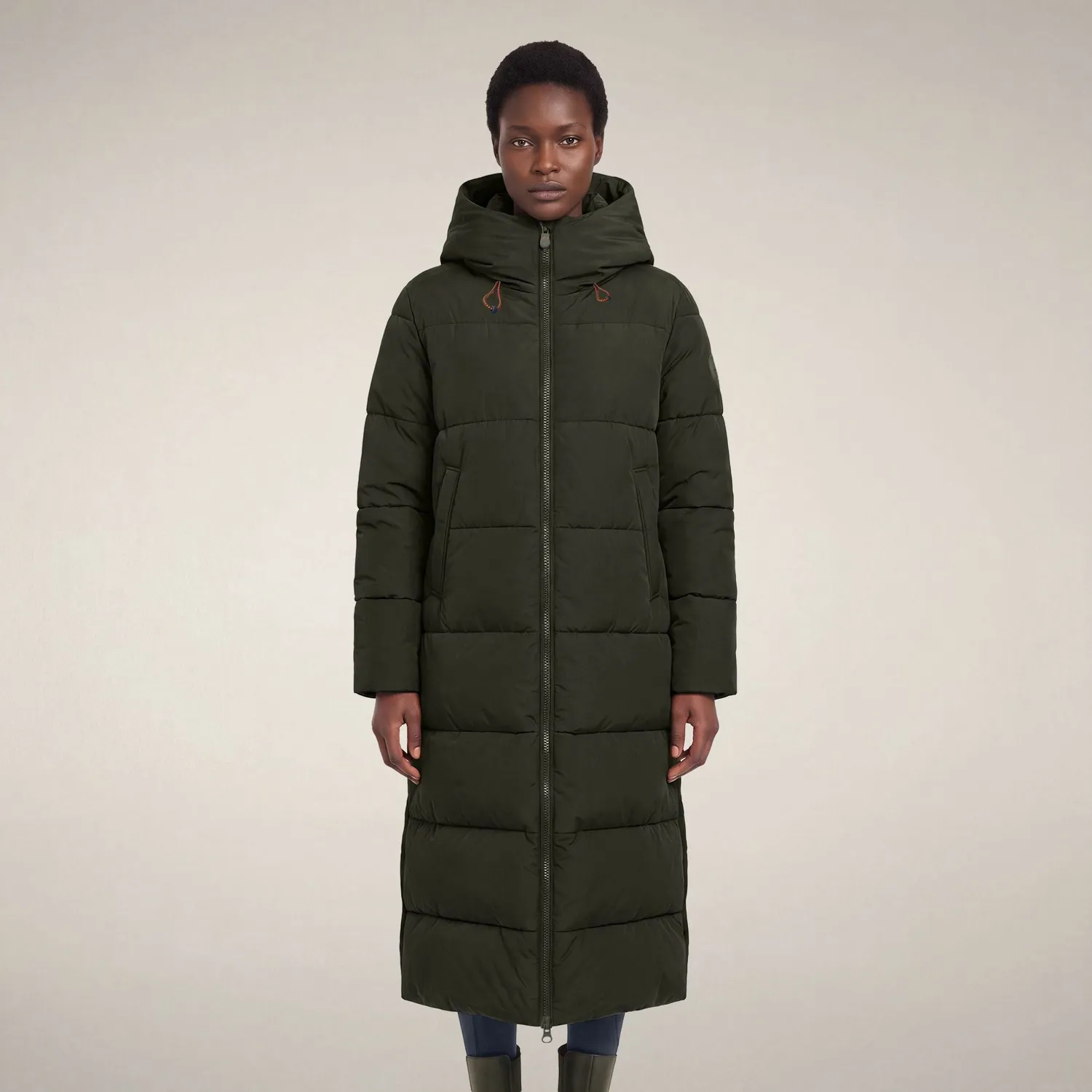 Save The Duck Zendaya parkas Land Green ekstra lang