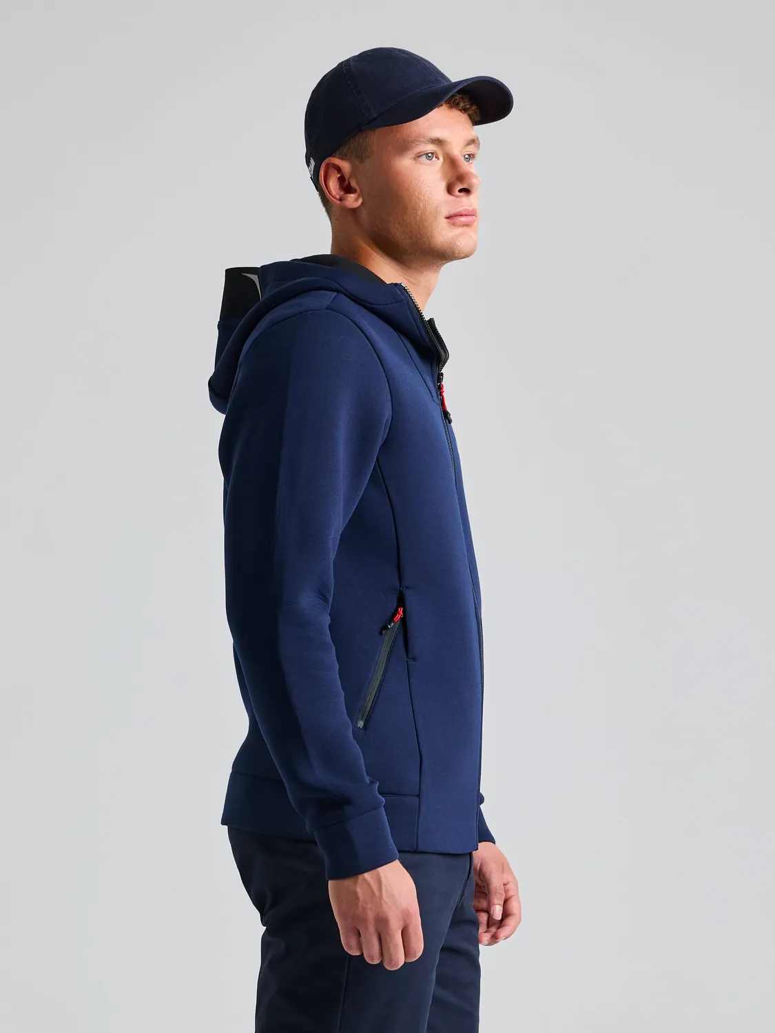 Slam ACT Full-Zip Hoodie hettejakke herre scuba