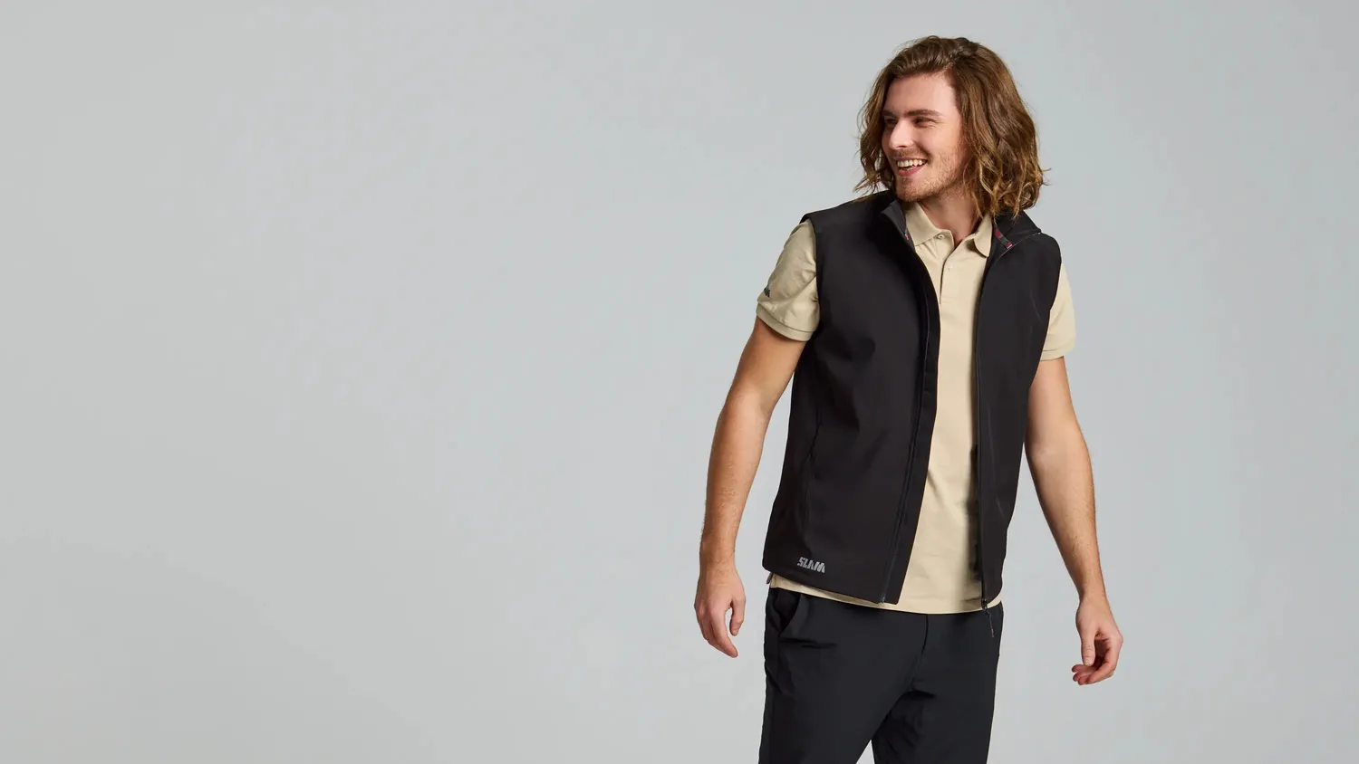 Slam ACT Softshell Vest vest herre vind- og vannbeskyttende