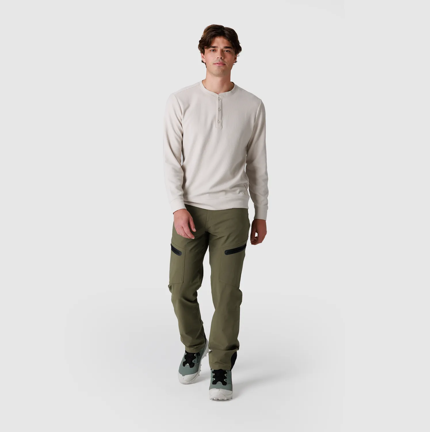 Outdoor Research Eclipse Waffle Long Sleeve Henley trøye herre