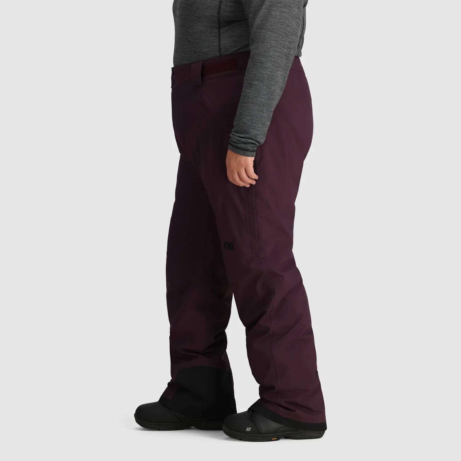 Outdoor Research Snowcrew Pant-Plus skibukse Smoky Quartz 1X Regular isolert