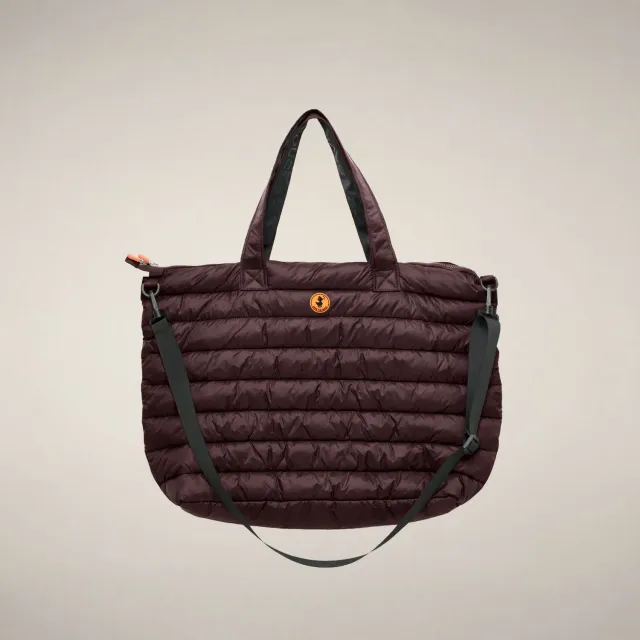 Save The Duck Icons Angus shopper veske burgunder svart polstret