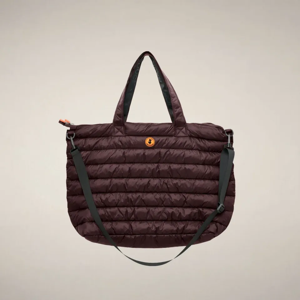 Save The Duck Icons Angus shopper veske burgunder svart polstret
