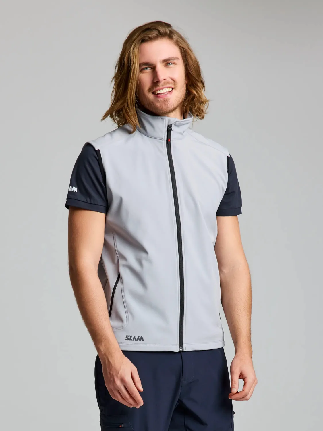 Slam ACT Softshell Vest vest herre vind- og vannbeskyttende