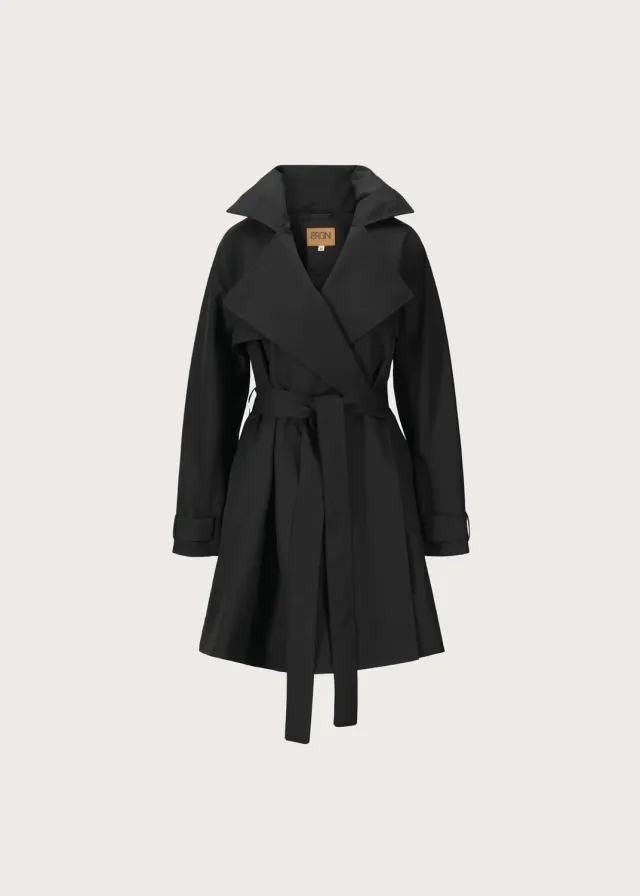 Brgn Yr'en Coat regnkåpe New Black