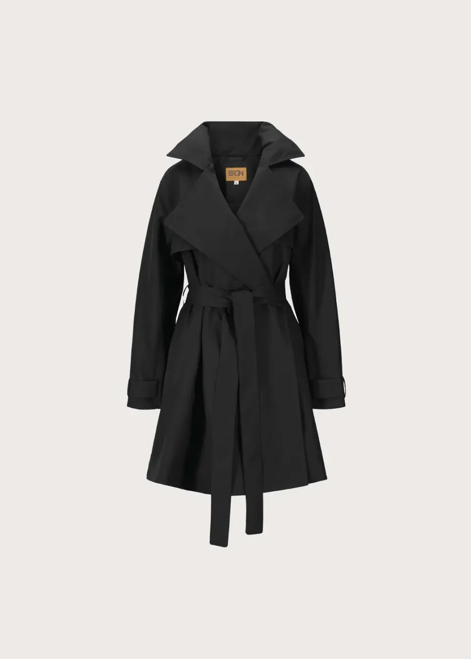 Brgn Yr'en Coat regnkåpe New Black