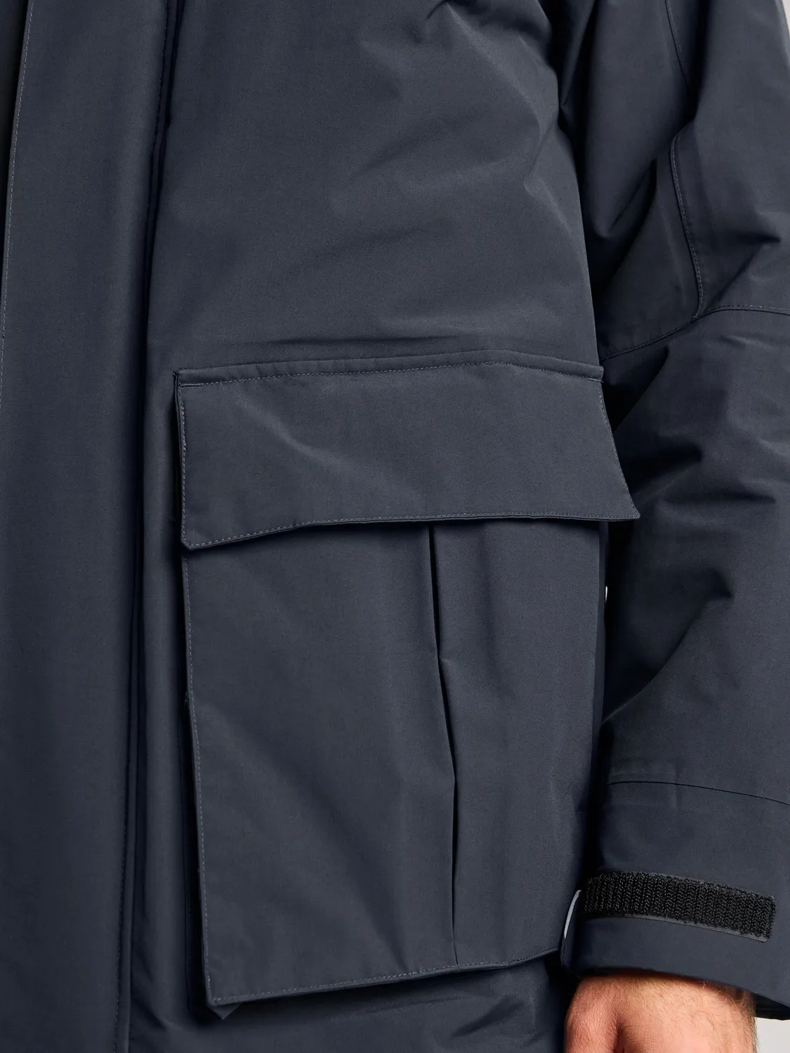 Slam ACT ETNZ Long Parka parkas svart blekk vanntett