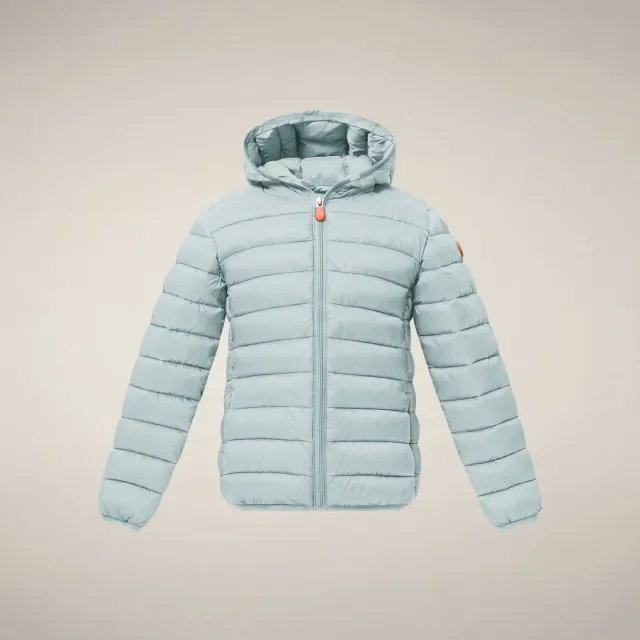 Save The Duck Iris boblejakke jente Glacier Blue hette
