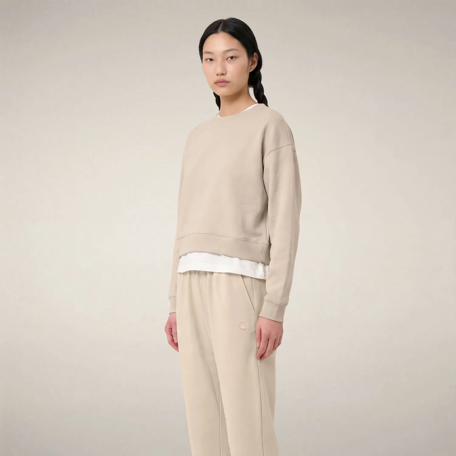 Save The Duck Hiroko bukse dame regnbeige regular fit