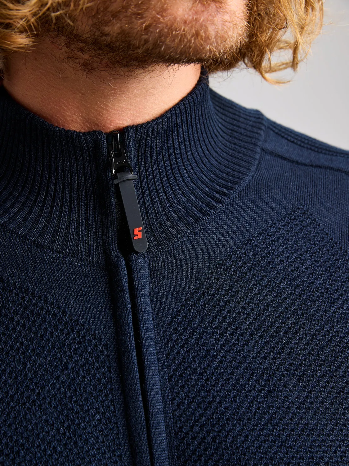 Slam Techknit Techknit Cardigan strikkejakke herre merinoblanding