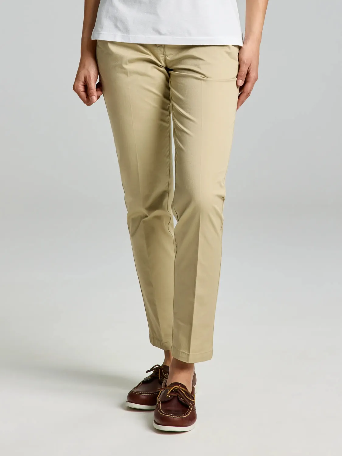 Slam Deck WS Light Chino Pant damebukse Off White lett