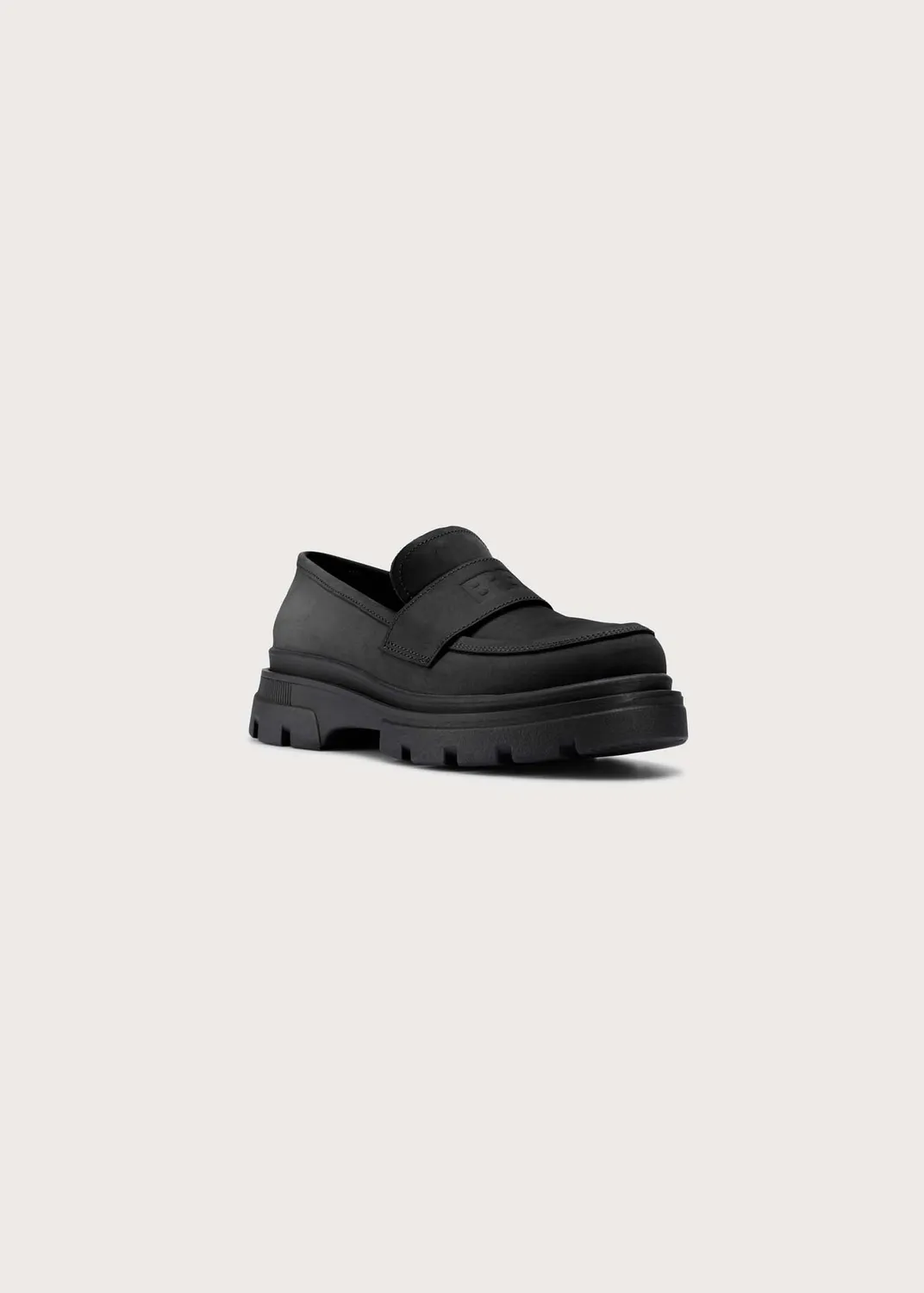 Brgn Loafers sko svart New Black skinn