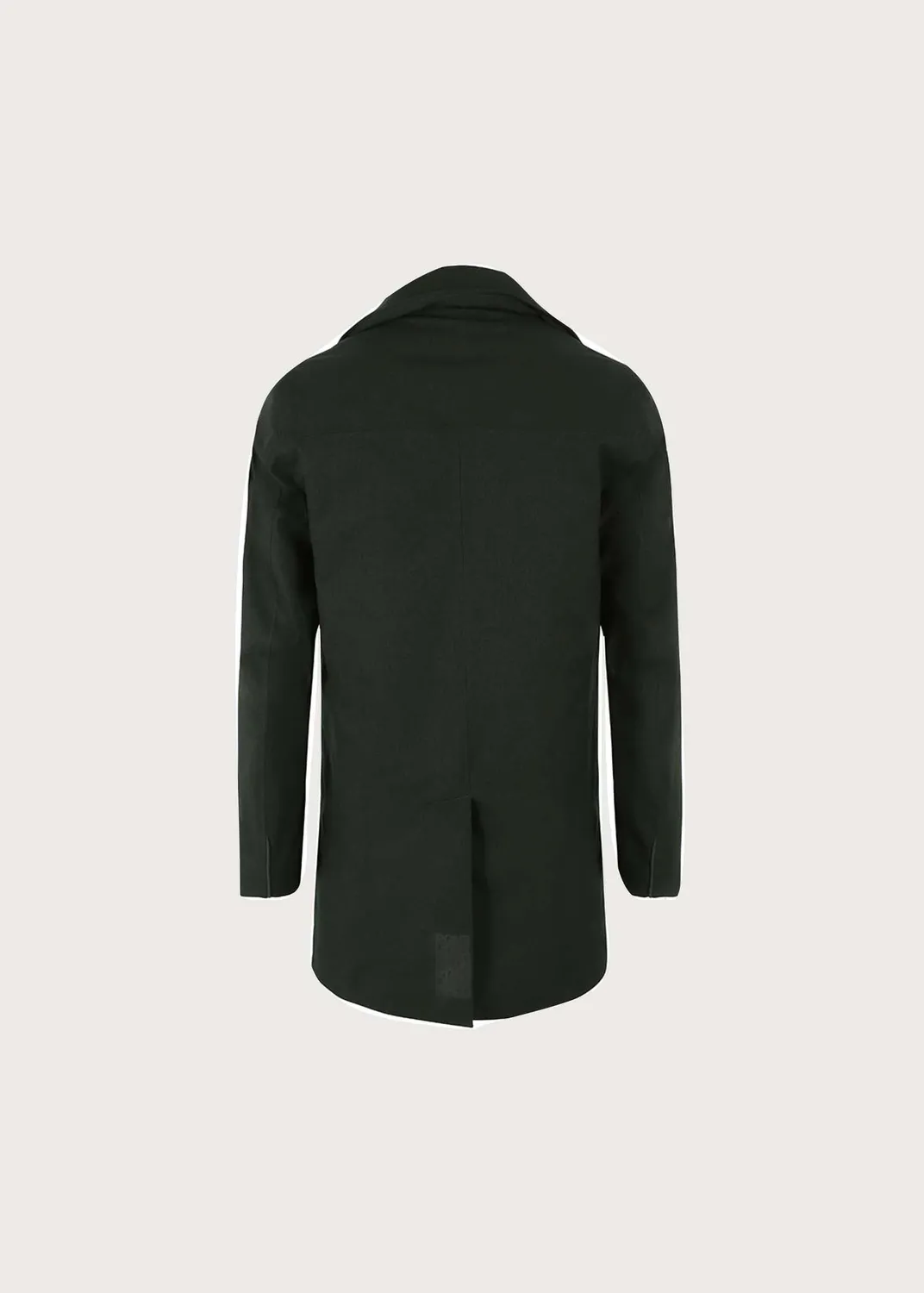 Brgn Hagl Coat regnfrakk herre Rosin Dark Green – 80 gsm fôr