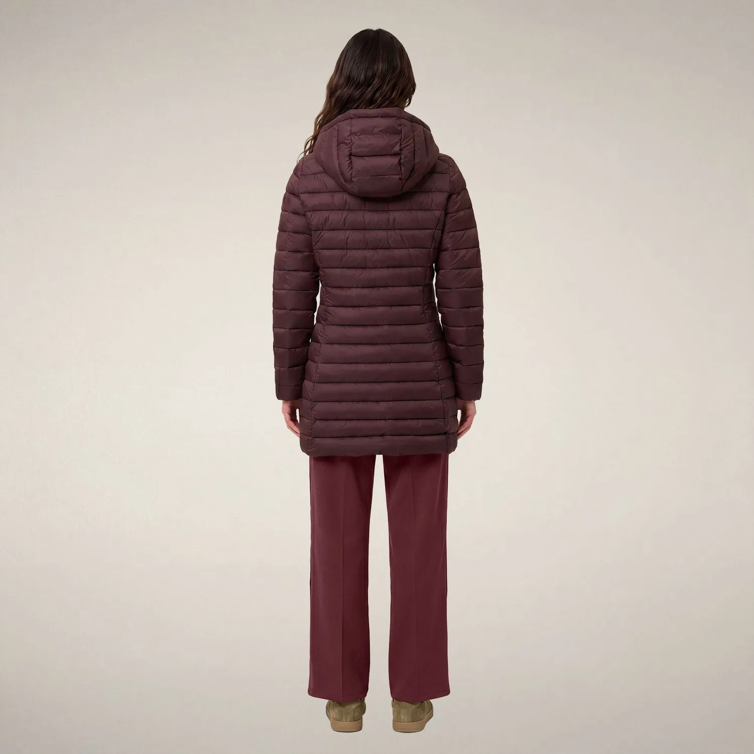 Save The Duck Carol kåpe Burgundy Black dame