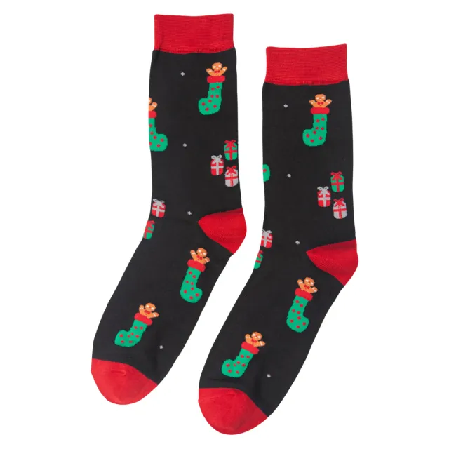 John Partridge Christmas Stocking julesokker herre svart one size bambus