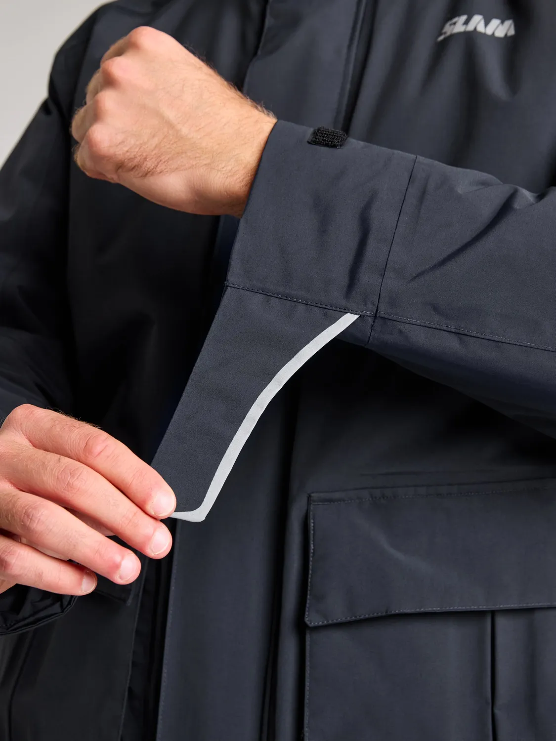 Slam ACT ETNZ Long Parka parkas svart blekk vanntett