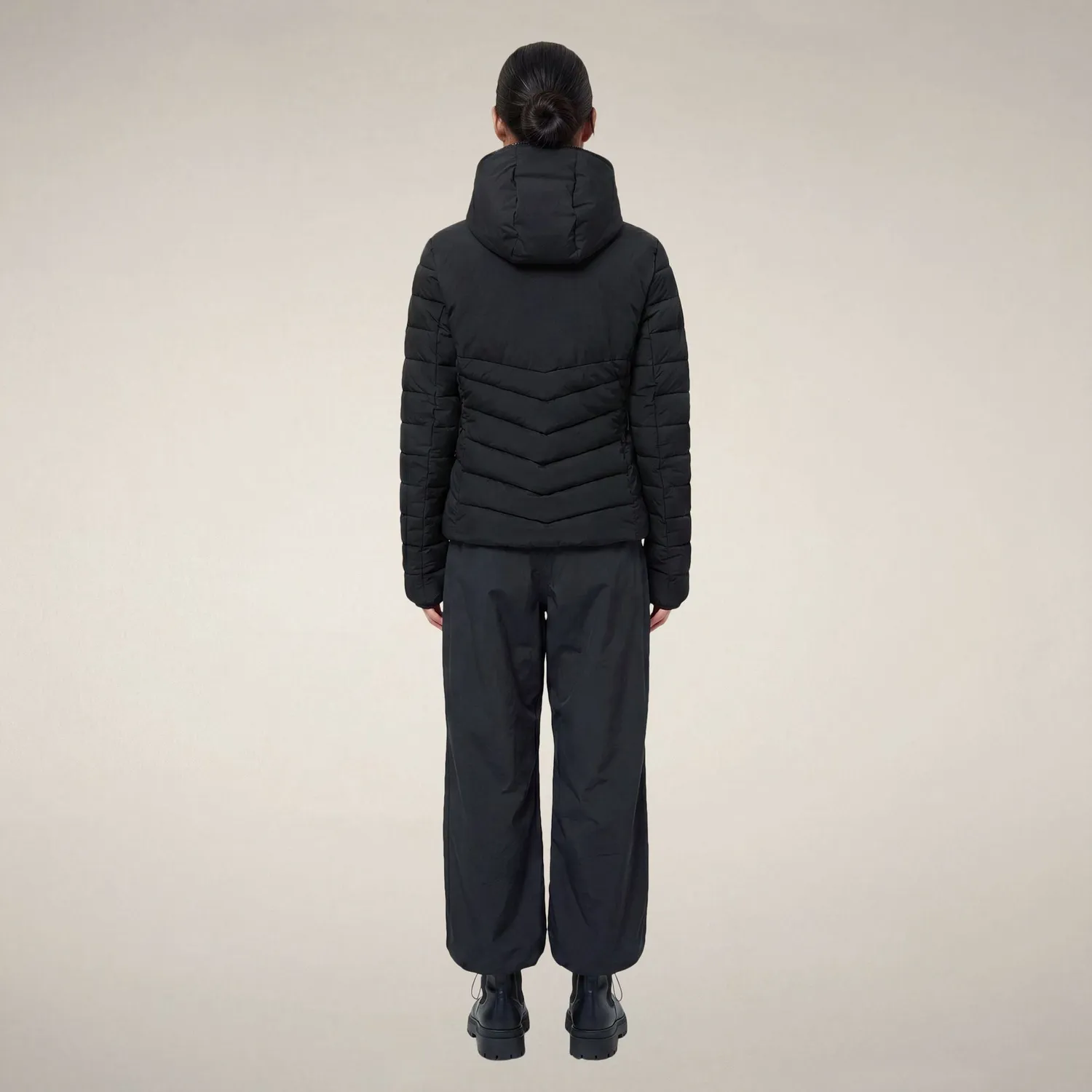 Save The Duck Pro-Tech Natasha jakke dame Black vann- og vindavvisende