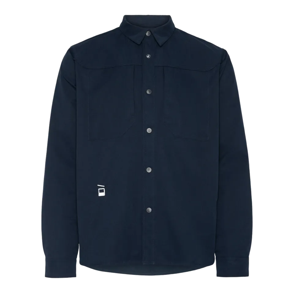 House of Hygge Ripstop Shirt skjorte Navy bomull