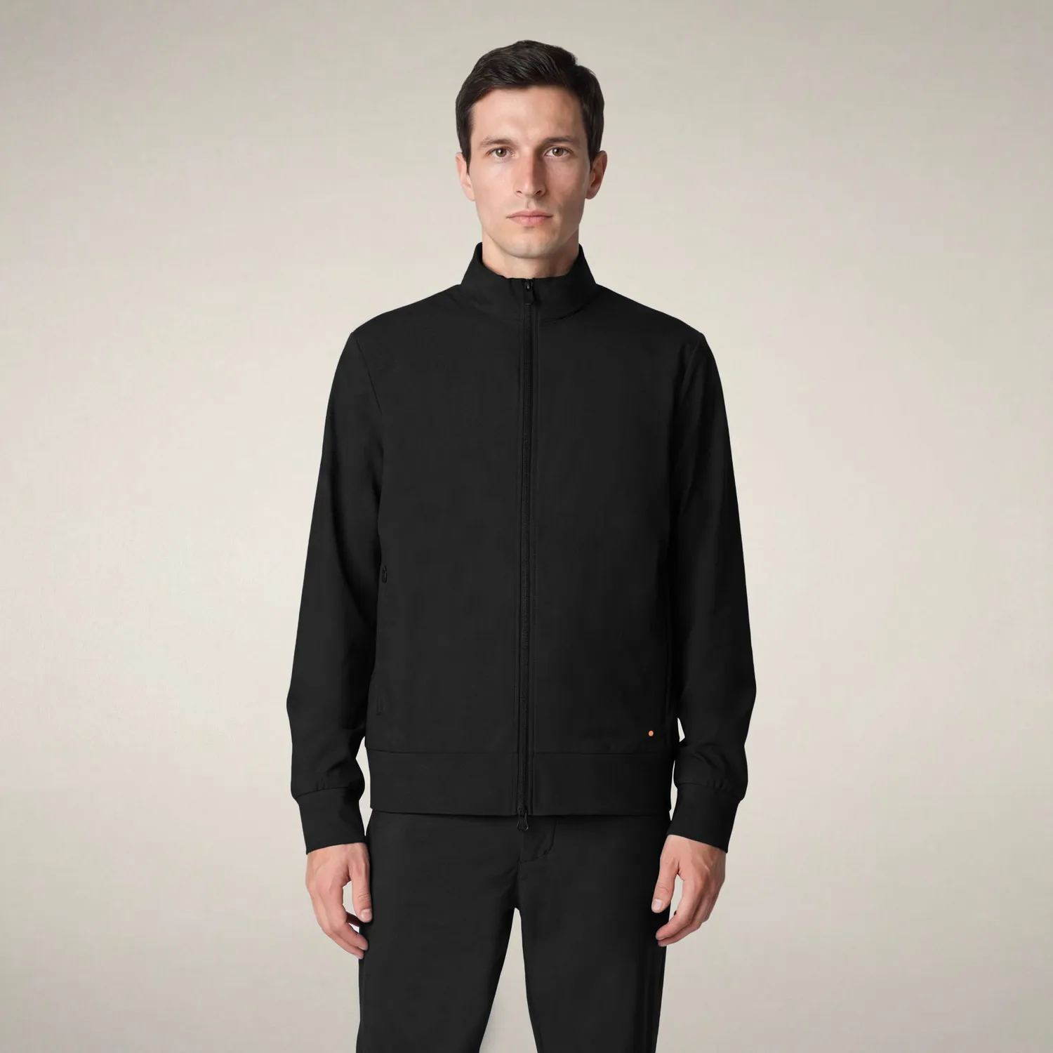 Save The Duck Tulio treningsjakke herre svart slim fit
