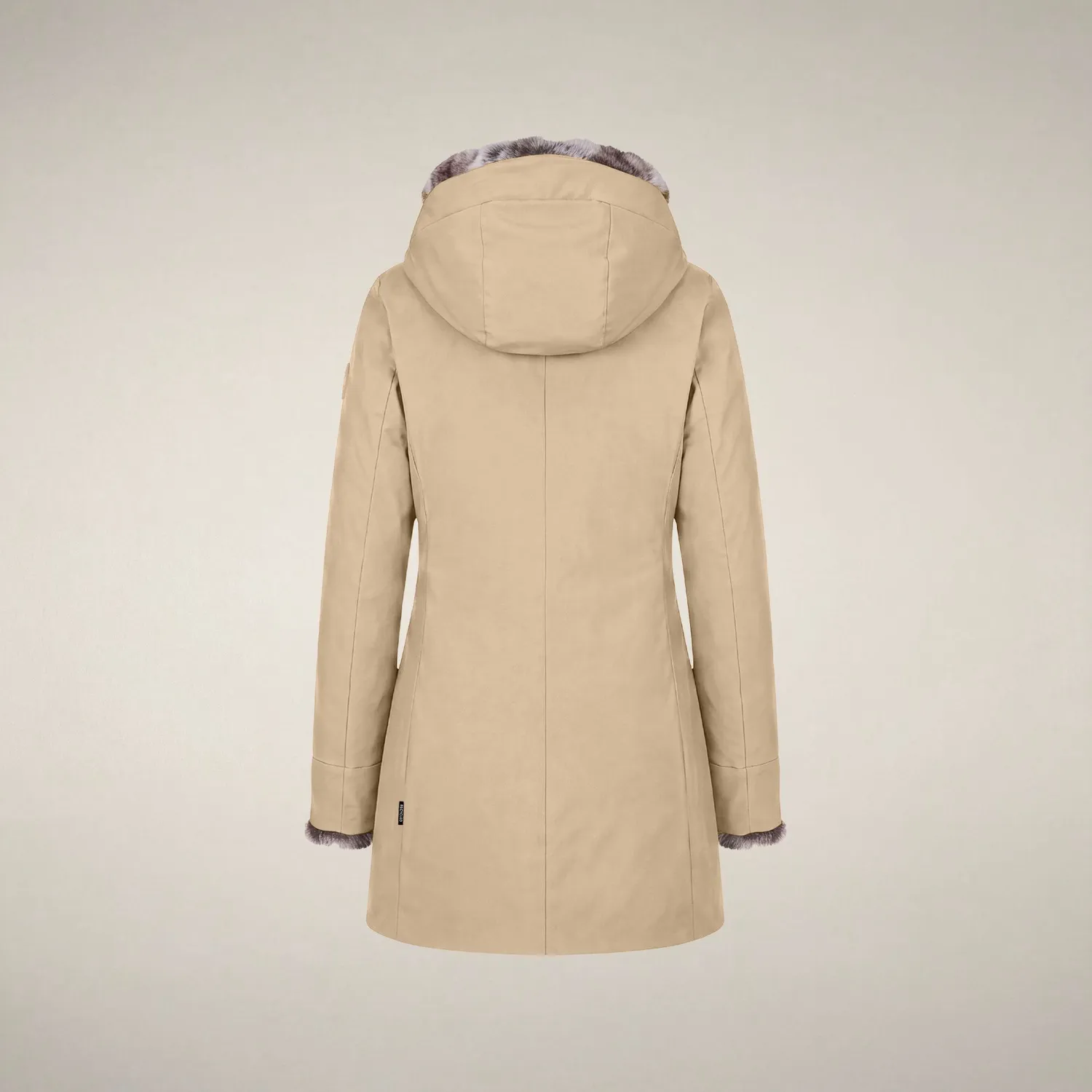Save The Duck Samantah parkas dame steinbeige slim fit