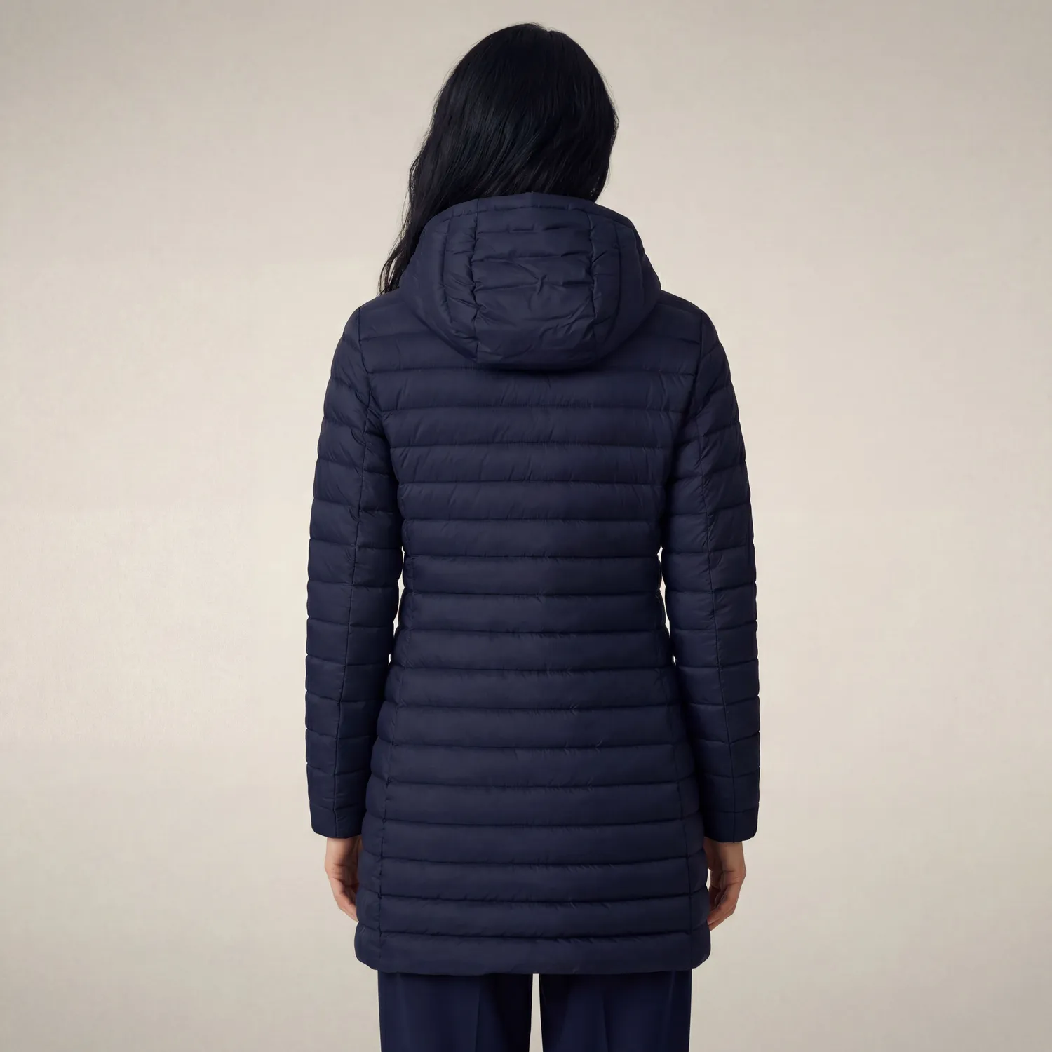 Save The Duck Icons Bryanna kåpe dame Navy Blue slim fit
