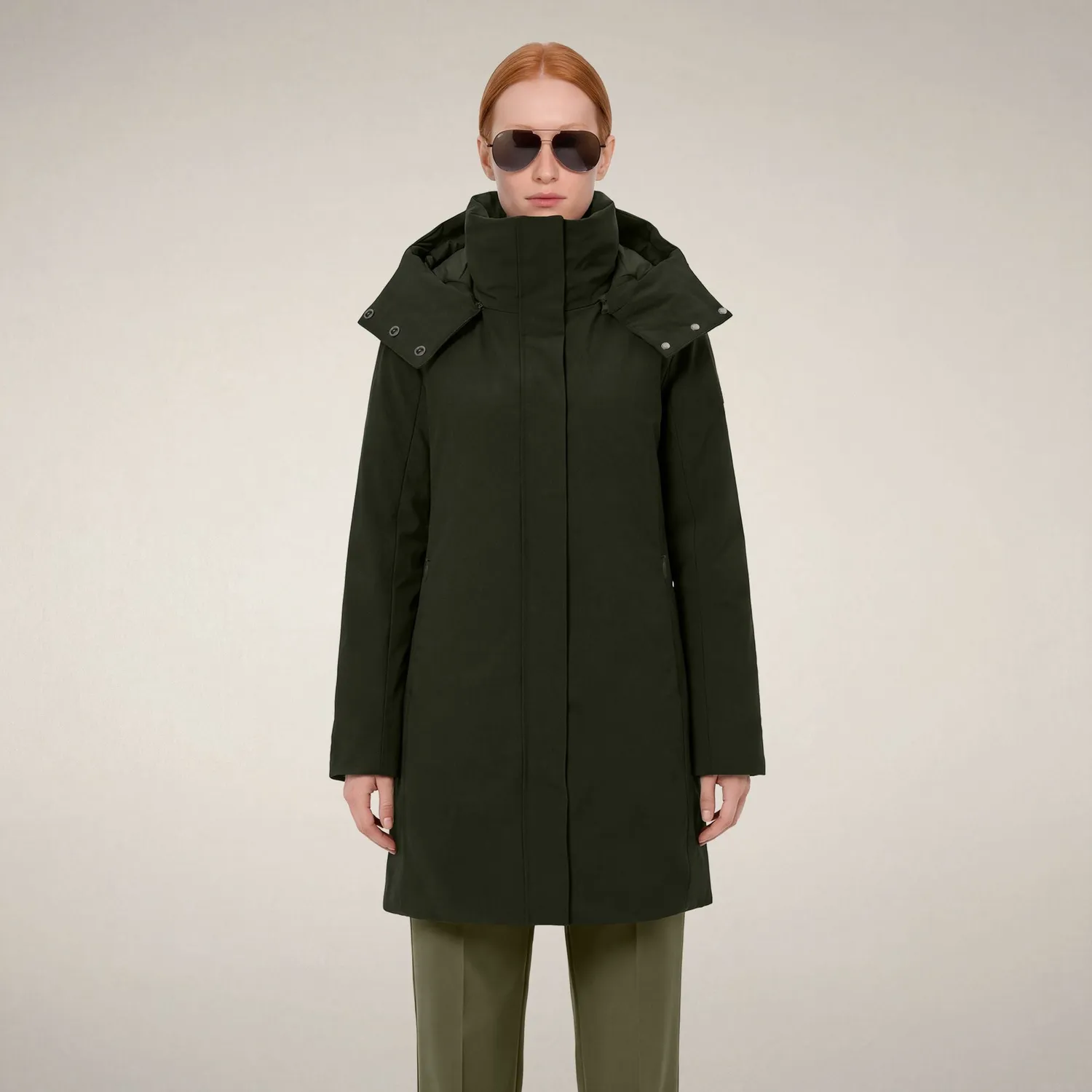 Save The Duck Lolita parka Land Green slim fit