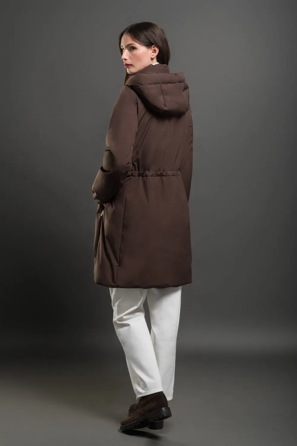Moorer SHILA-STP dunparkas vanntett CHOCOLATE