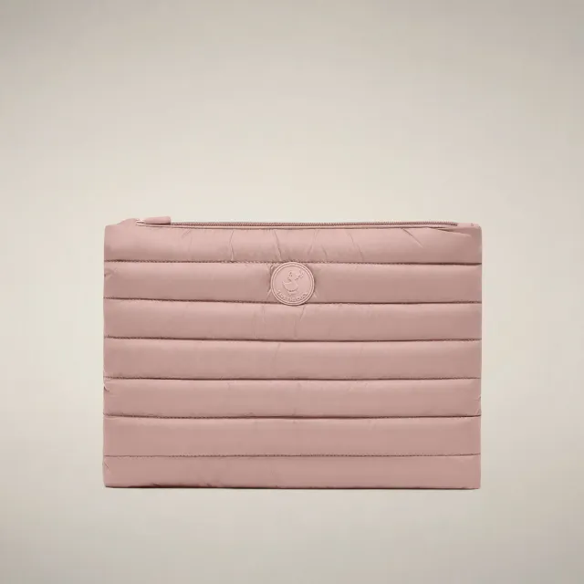 Save The Duck Thalassa quiltet pouch Baby Pink TU dyrevennlig
