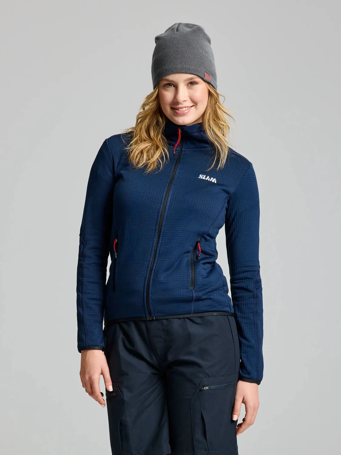 Slam ACT WS Grid Fleece fleecejakke dame pustende