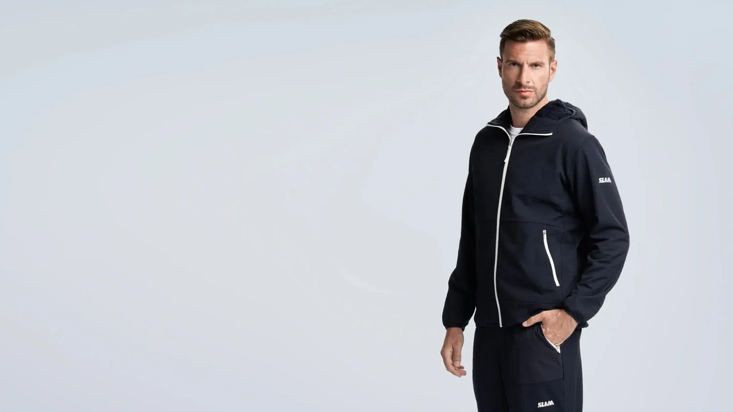 Slam Altura ALT FZ Grid Fleece Hoodie fleecejakke herre stretch