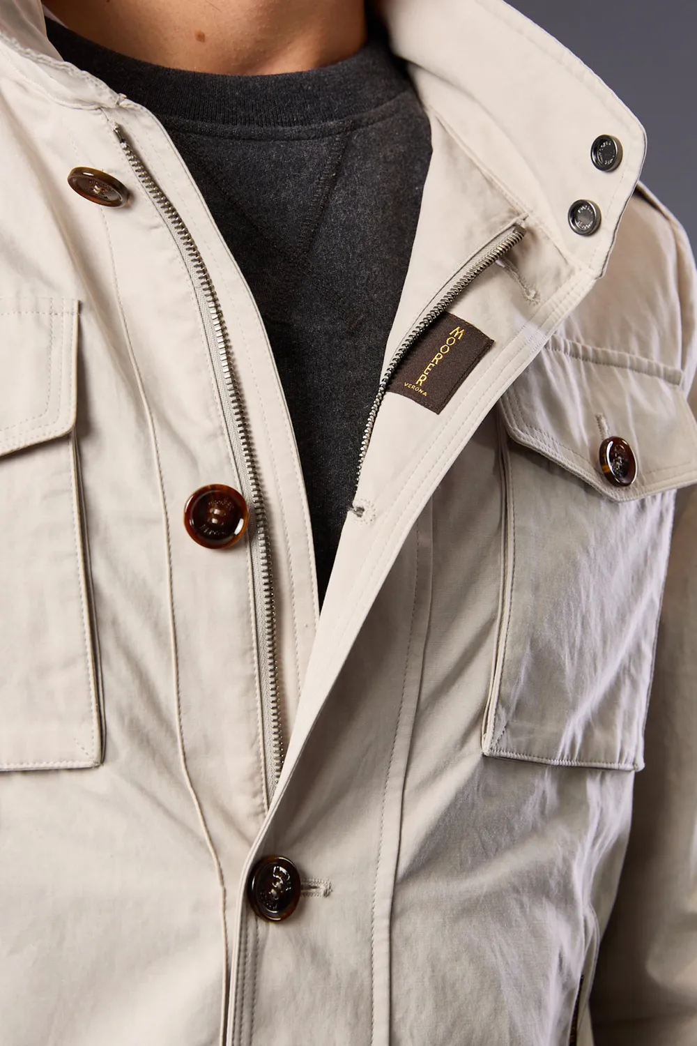 Moorer BARALDI-S1 blouson elfenben vannavvisende