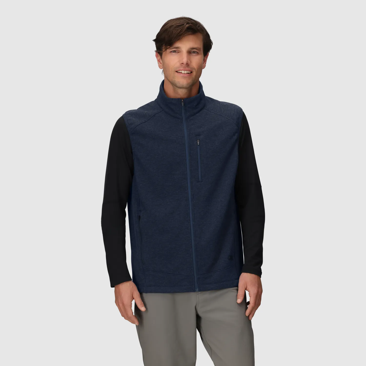 Outdoor Research Crescent Fleece Vest fleecevest Storm Heather