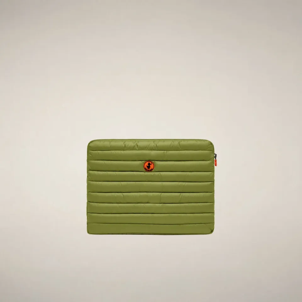 Save The Duck Vesta laptopetui 15 tommer Citron Green vattert