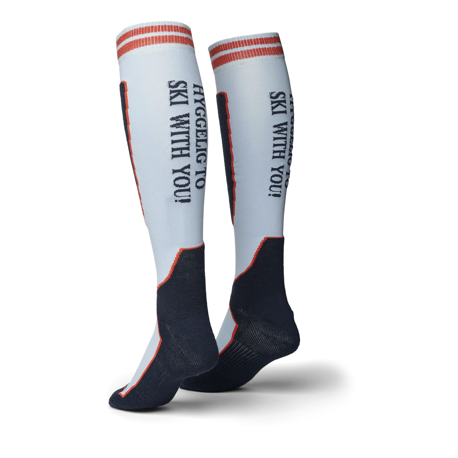 House of Hygge Tech Skiboms Socks Quote skisokker Misty Blue merinoull