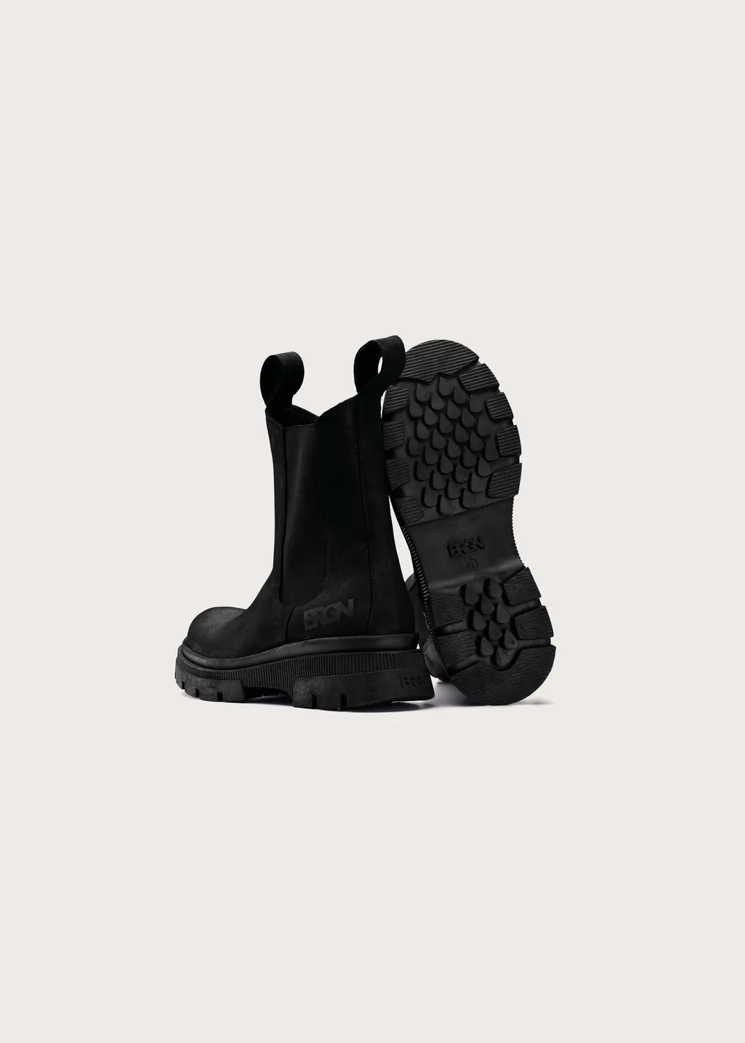 Brgn Chelsea Boot Nubuck boots New Black vanntette