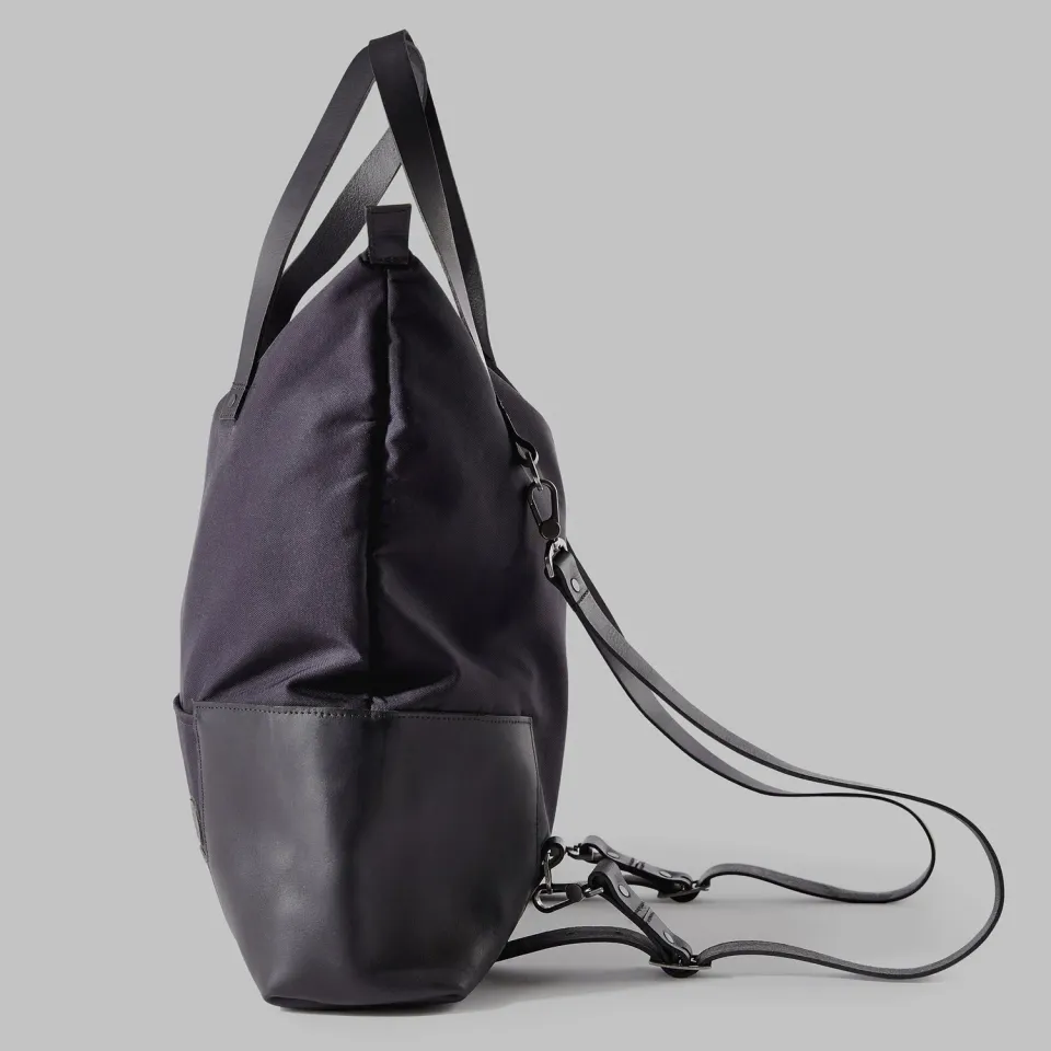 John Partridge Drayton Navy Nylon Rucksack Tote veske 25 liter