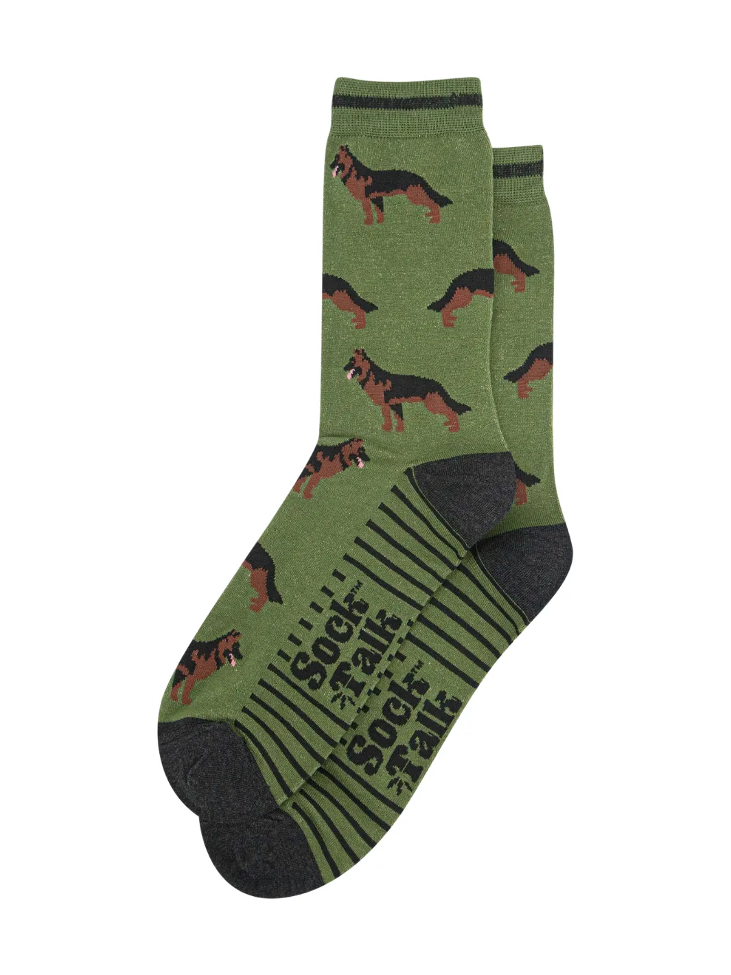 John Partridge German Shepherd Bamboo Socks sokker grønn one size bambus