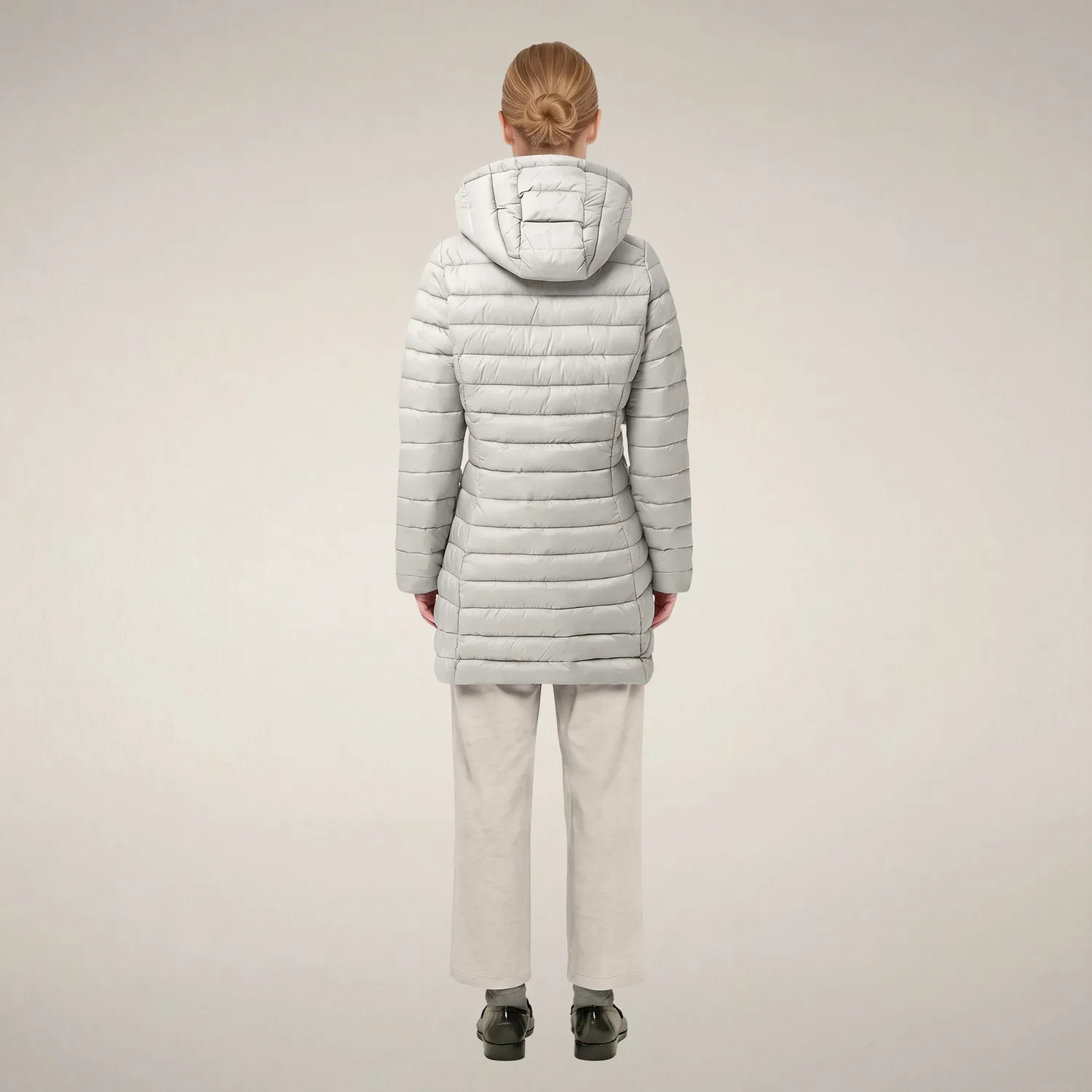 Save The Duck Carol lang kåpe dame frozen grey dyrefri