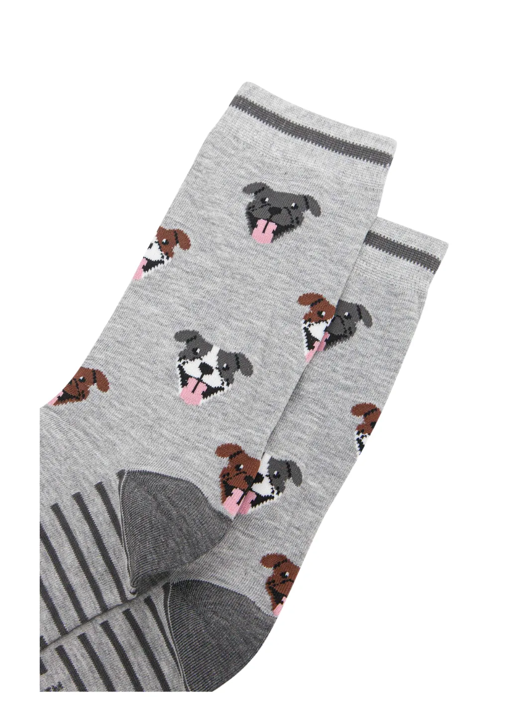 John Partridge Staffordshire Bull Terrier Bamboo Socks sokker Grey – bambusblanding
