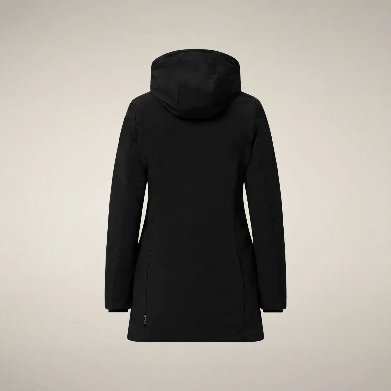 Save The Duck Ashley kåpe dame svart slim fit Plumtech