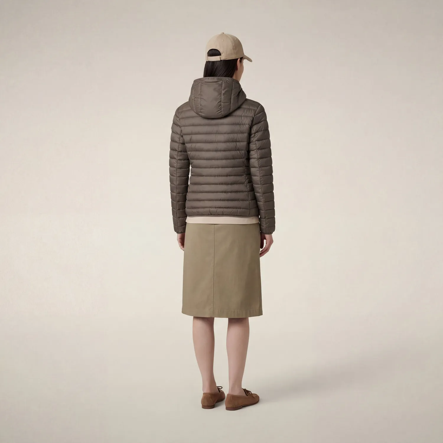 Save The Duck Daisy boblejakke dame Elephant Grey dyrefri