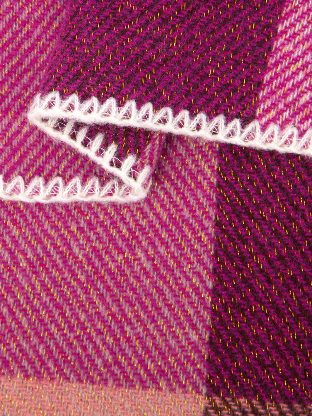 John Partridge Heavyweight Scarf skjerf fuksia rutete viskose