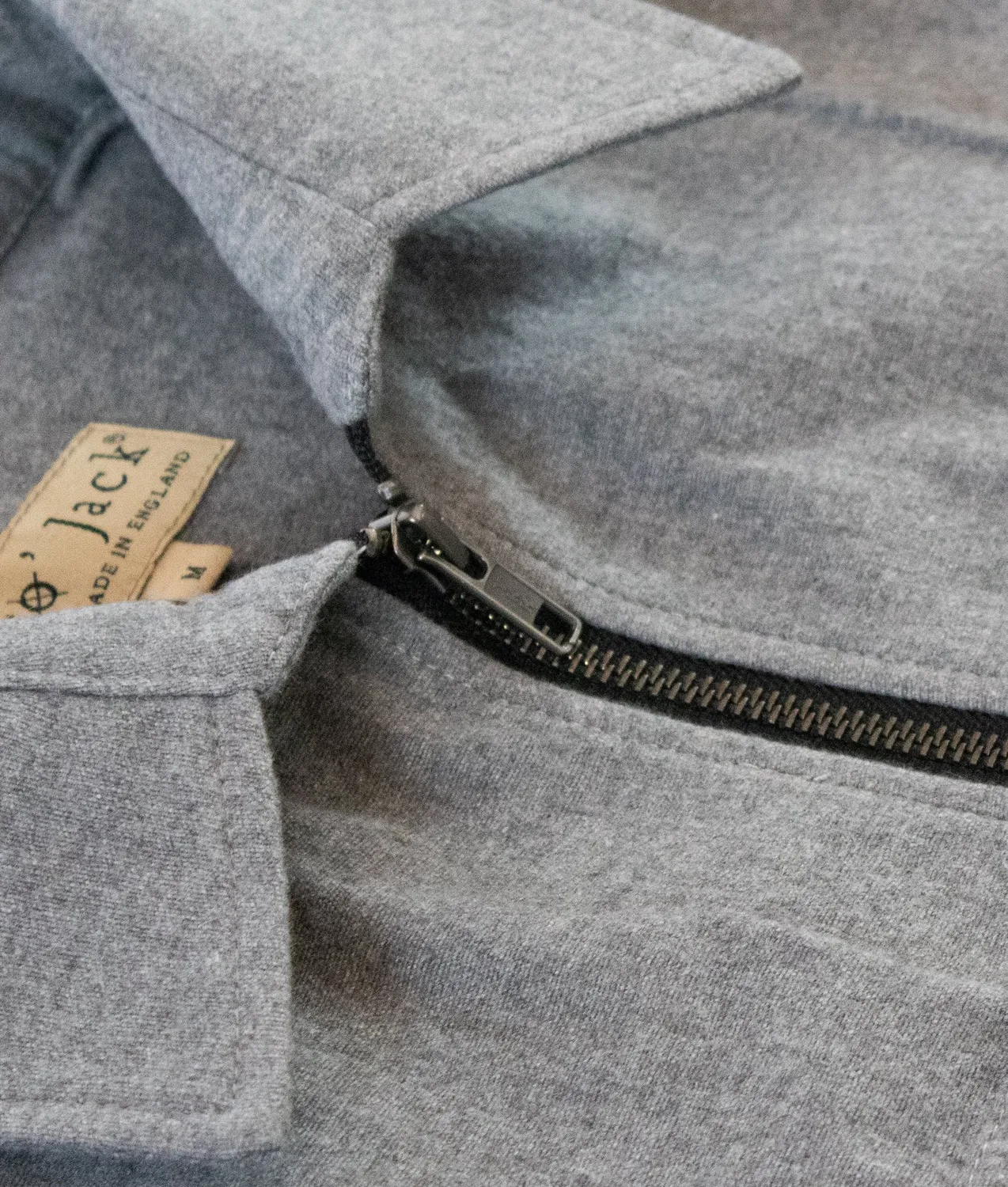 Cro'Jack Hank Zip Shacket ullskjorte grå L slim fit