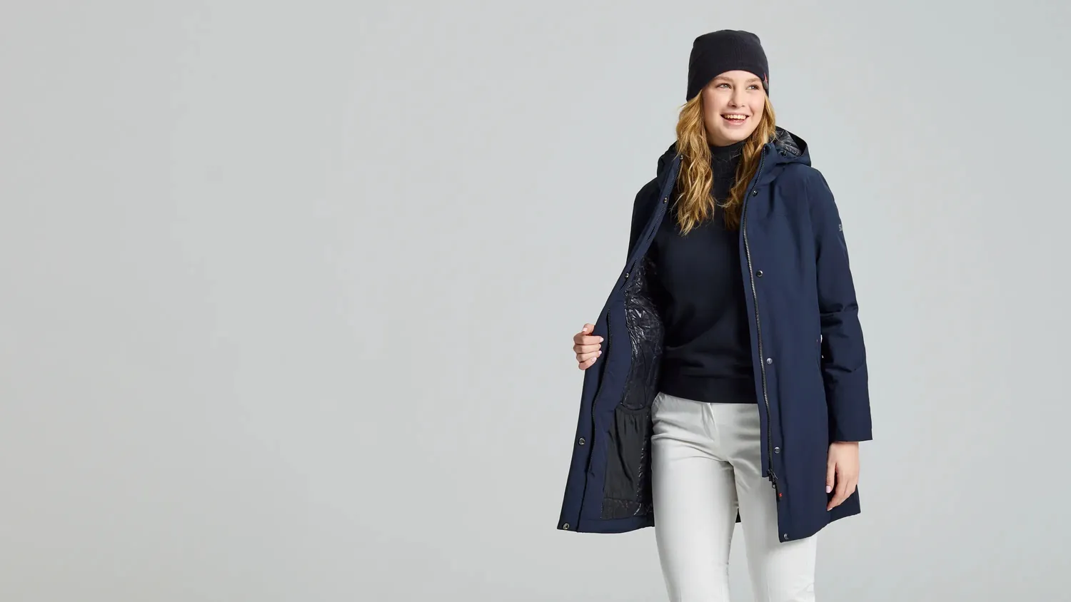 Slam Deck WS Coat vinterjakke dame mørk marineblå