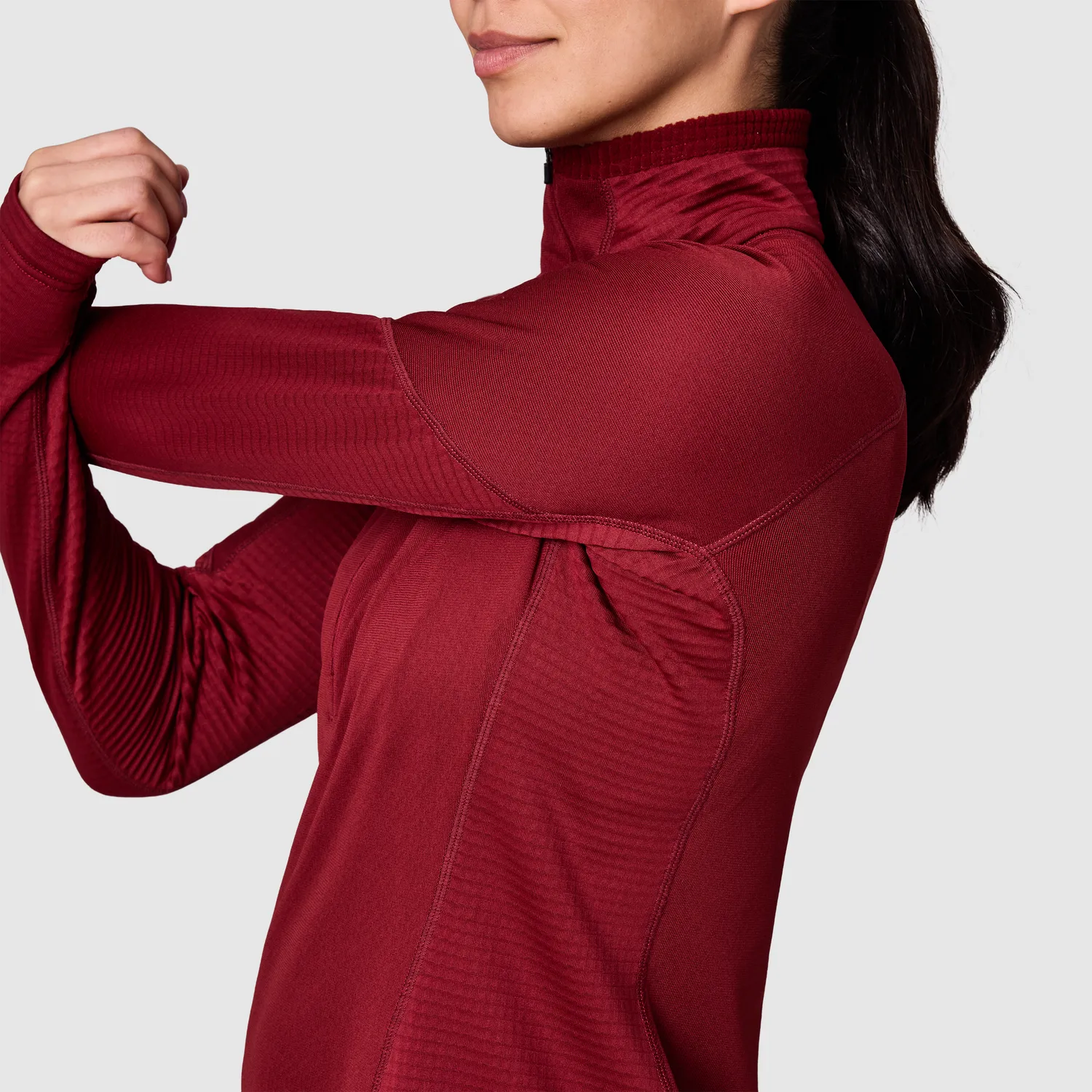 Outdoor Research Deviator Fleece Half Zip fleecejakke Vermillion XS lett