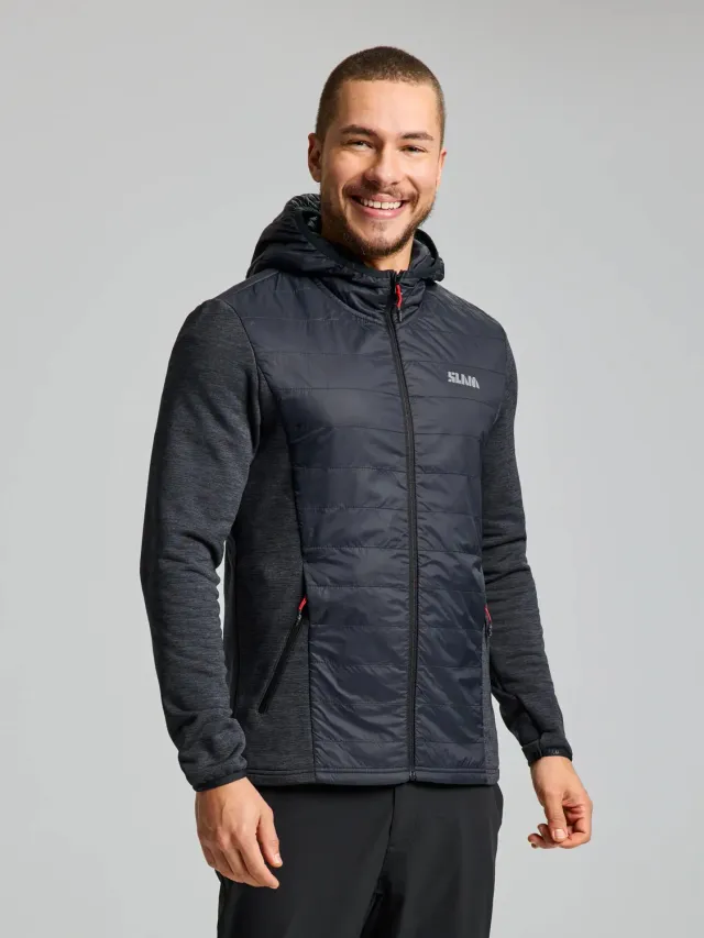 Slam ACT Act Hybrid Fleece fleecegenser herre med hette